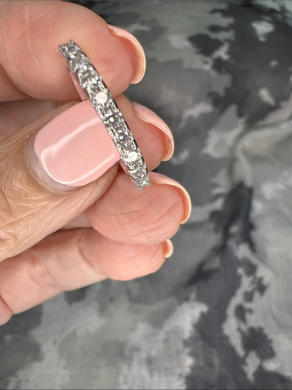 Moissanite Women's Eternity Band - White